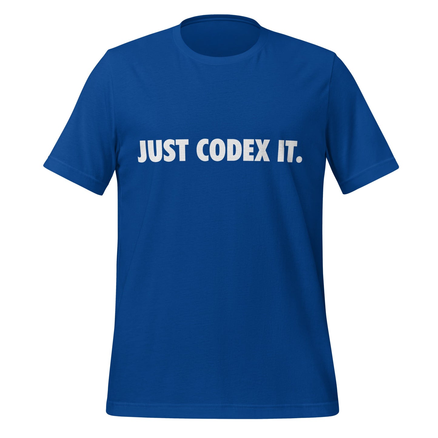 Image of the JUST CODEX IT. T-Shirt (unisex) True Royal / M.