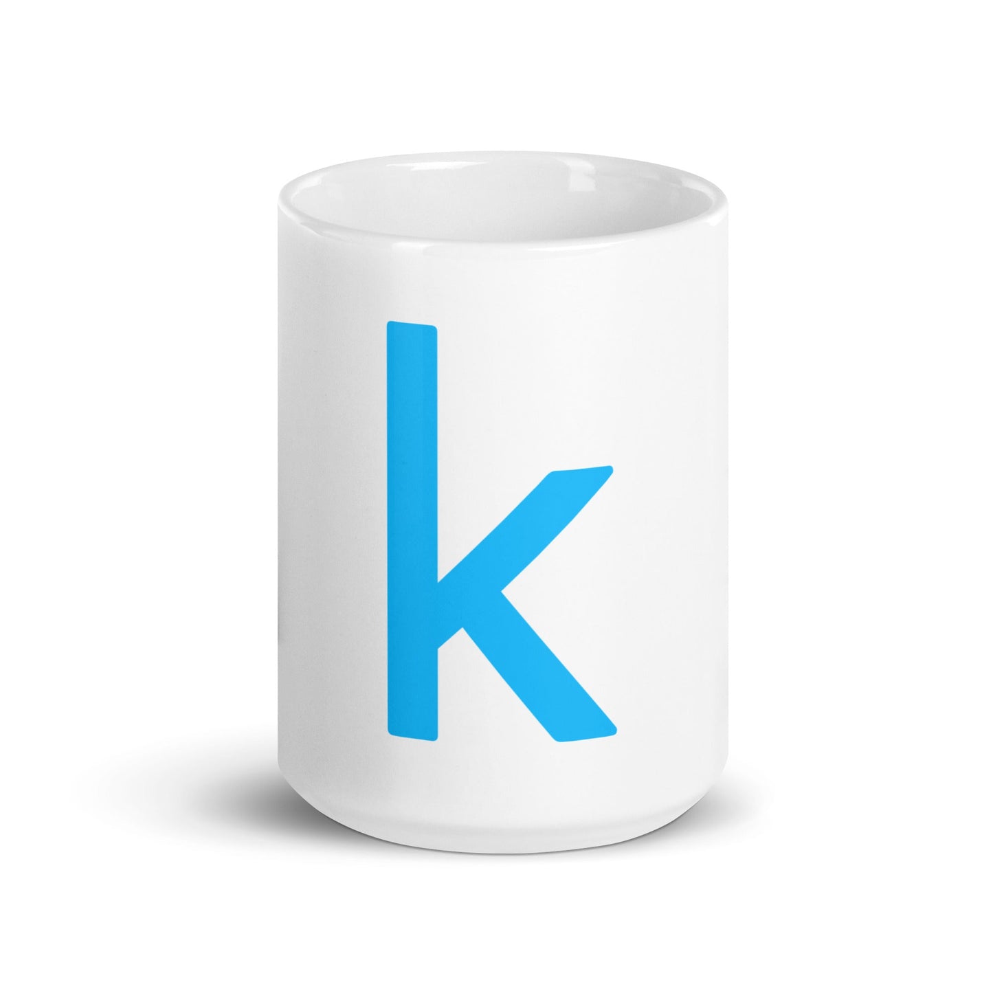 Image of the Kaggle Icon White Glossy Mug 15 oz.