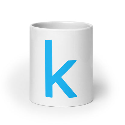 Image of the Kaggle Icon White Glossy Mug 20 oz.