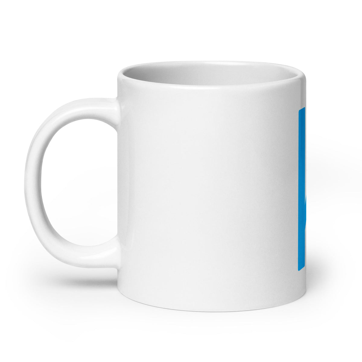Image of the Kaggle Icon White Glossy Mug.