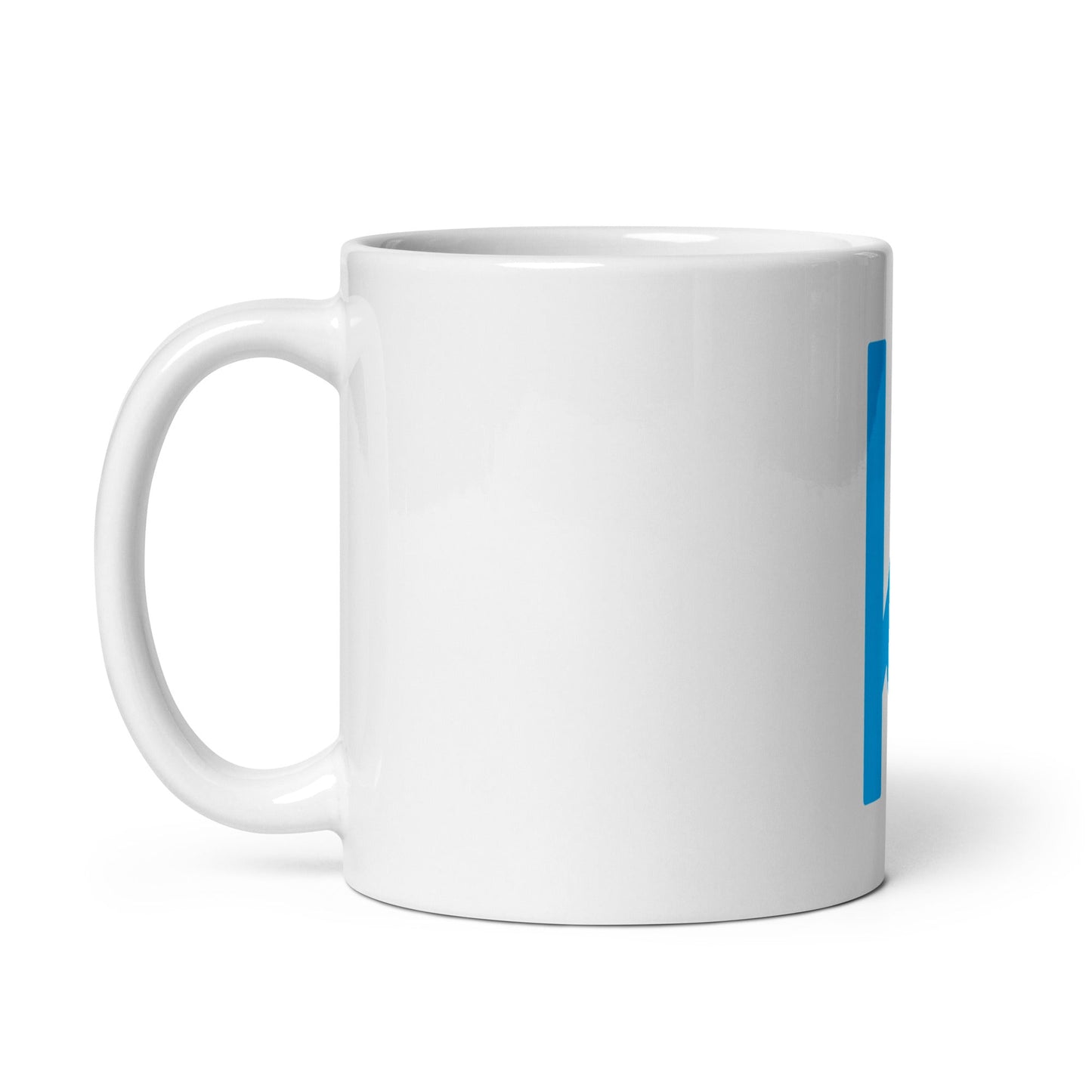 Image of the Kaggle Icon White Glossy Mug.