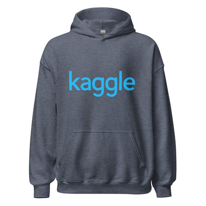 Image of the Kaggle Logo Hoodie (unisex) Heather Sport Dark Navy / M.