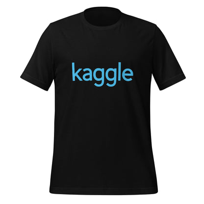 Product mockup photo of the Kaggle Logo T Shirt (unisex) Black / M.