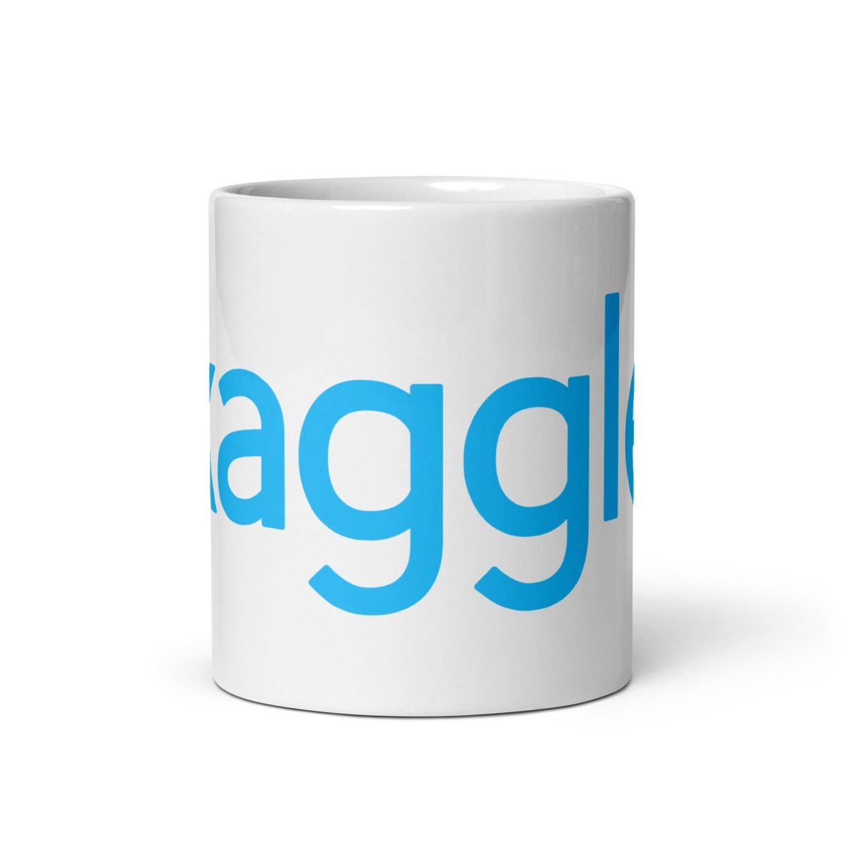 Image of the Kaggle Logo White Glossy Mug 11 oz.