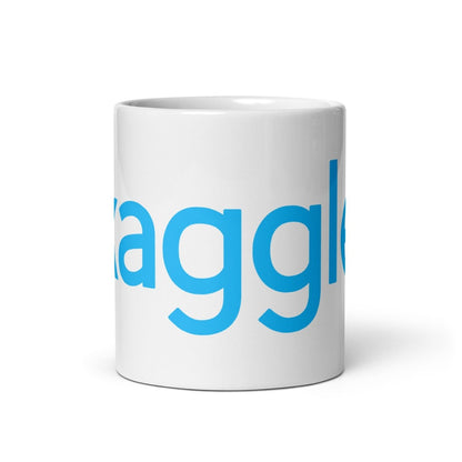 Image of the Kaggle Logo White Glossy Mug 11 oz.