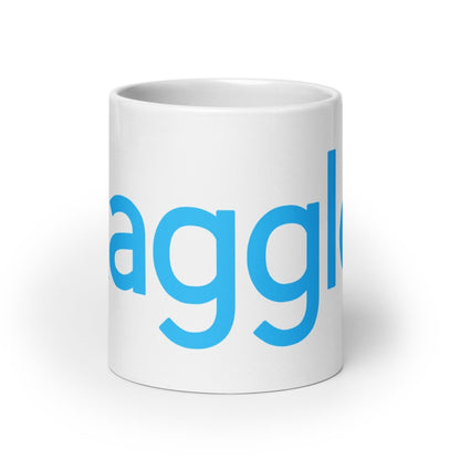 Image of the Kaggle Logo White Glossy Mug 20 oz.