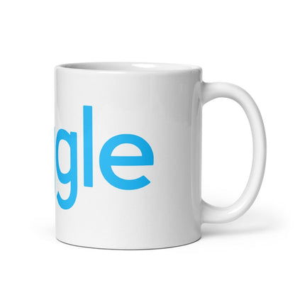 Image of the Kaggle Logo White Glossy Mug.