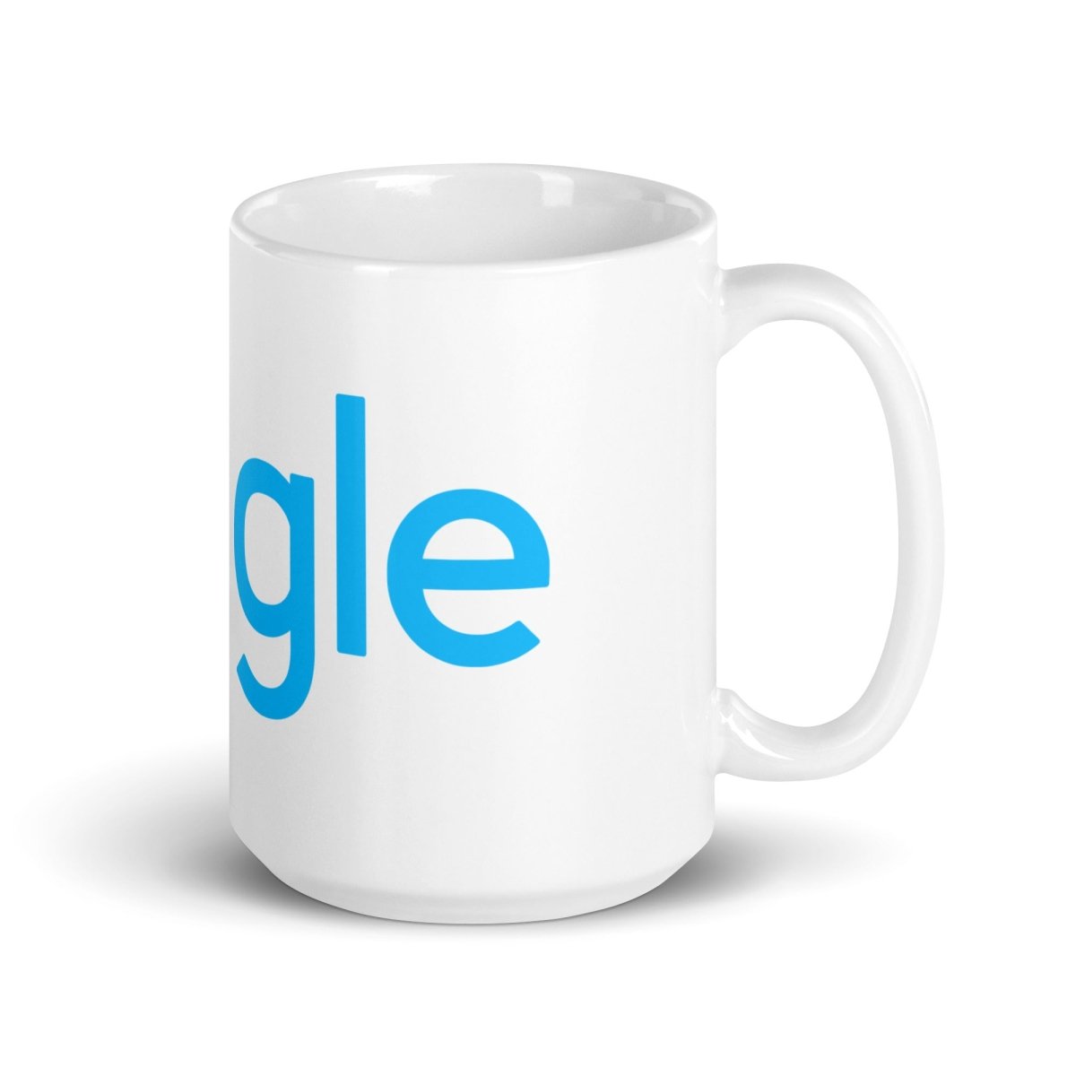 Image of the Kaggle Logo White Glossy Mug.