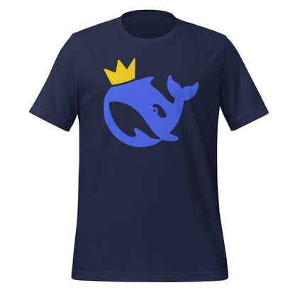 Product mockup photo of the King DeepSeek T Shirt (unisex) Navy / M.