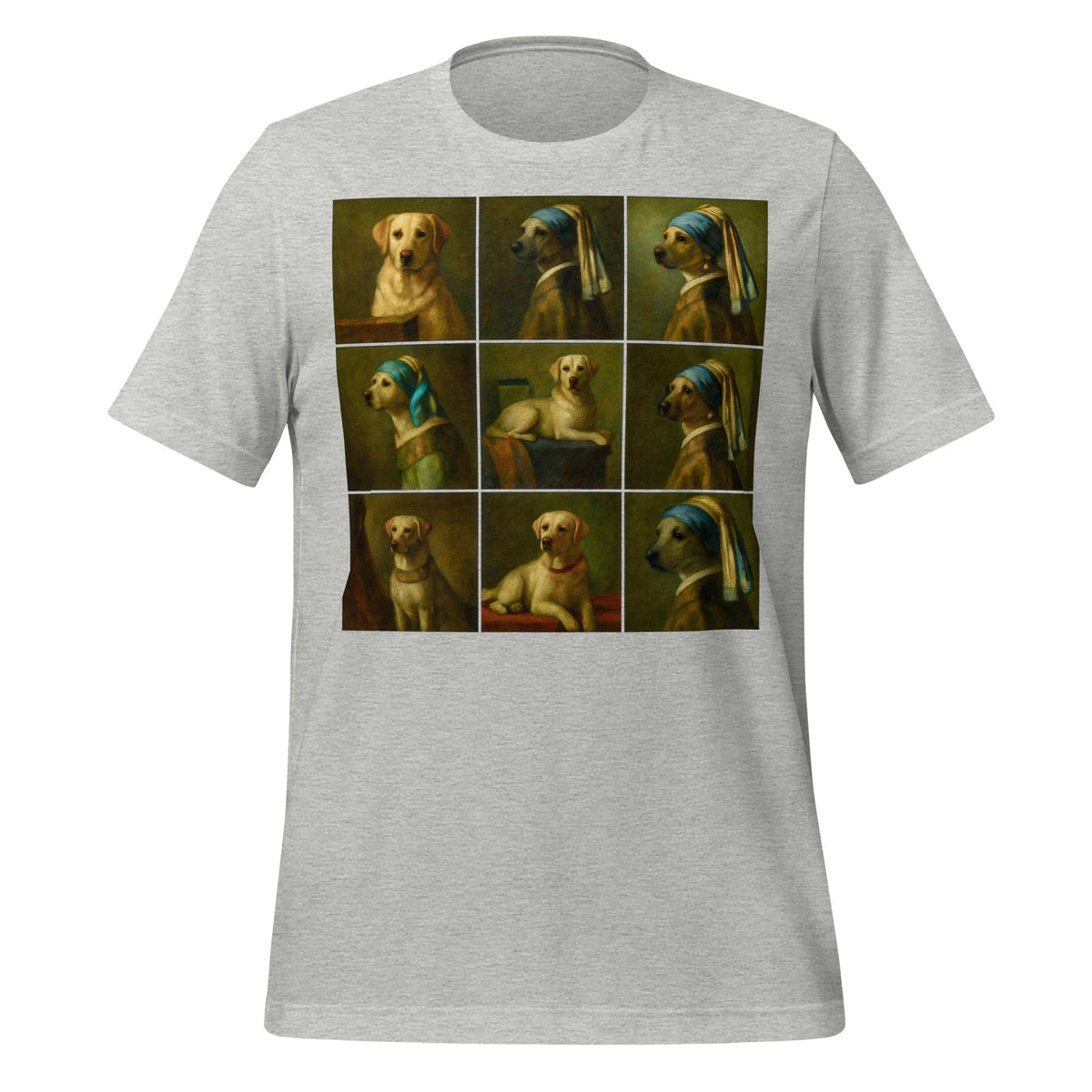 Image of the Labrador in the Style of Vermeer T-Shirt (unisex) Athletic Heather / M.