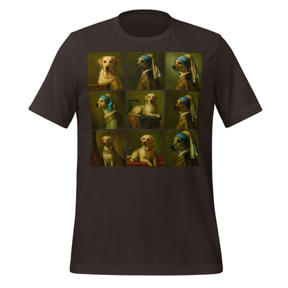 Image of the Labrador in the Style of Vermeer T-Shirt (unisex) Brown / M.