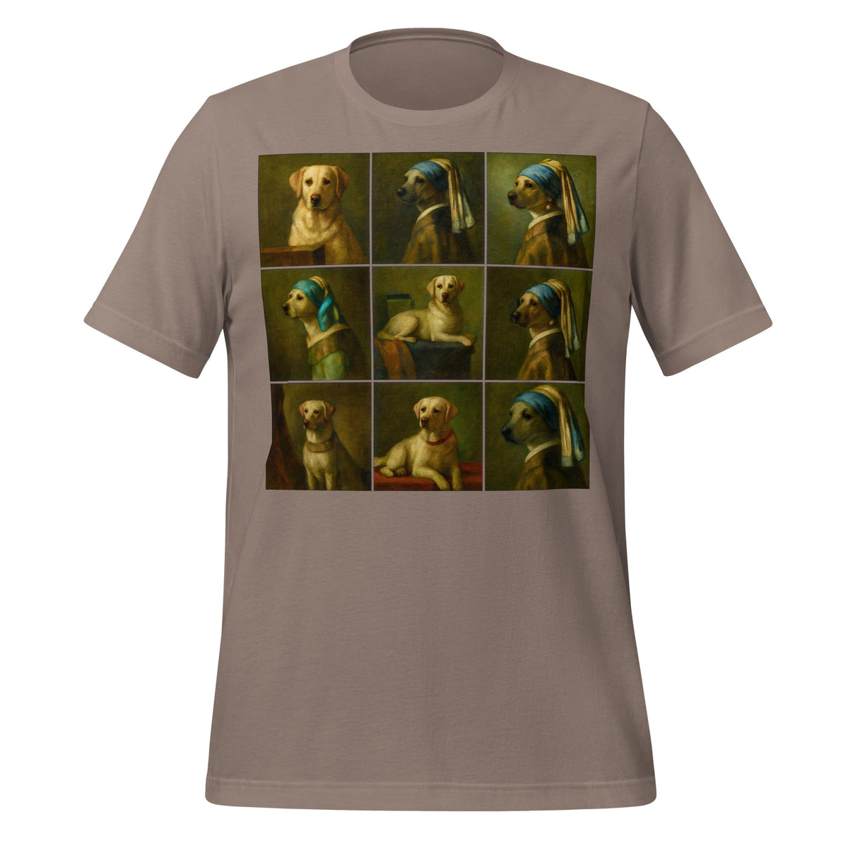 Image of the Labrador in the Style of Vermeer T-Shirt (unisex) Pebble / M.
