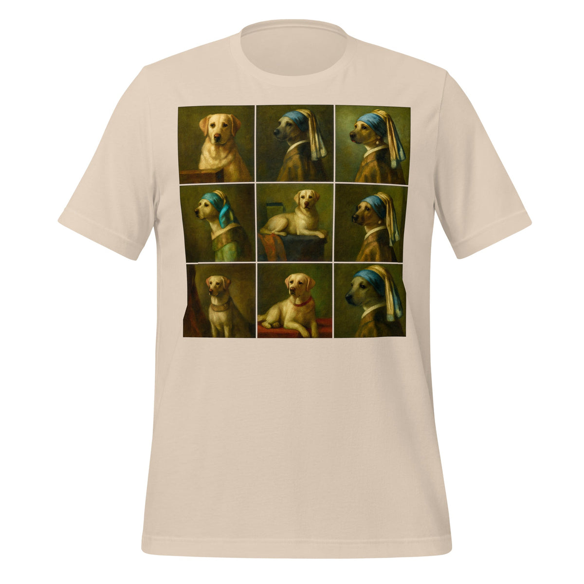 Image of the Labrador in the Style of Vermeer T-Shirt (unisex) Soft Cream / M.