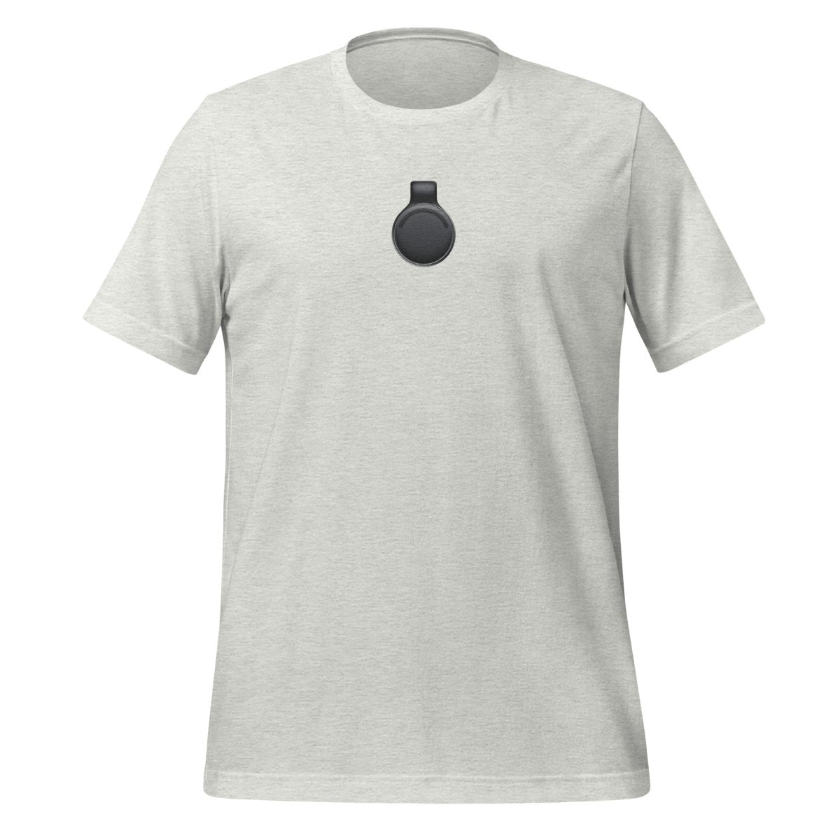 Product mockup photo of the Limitless Pendant True Color Embroidered T Shirt (unisex) Ash / M.