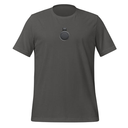 Product mockup photo of the Limitless Pendant True Color Embroidered T Shirt (unisex) Asphalt / M.