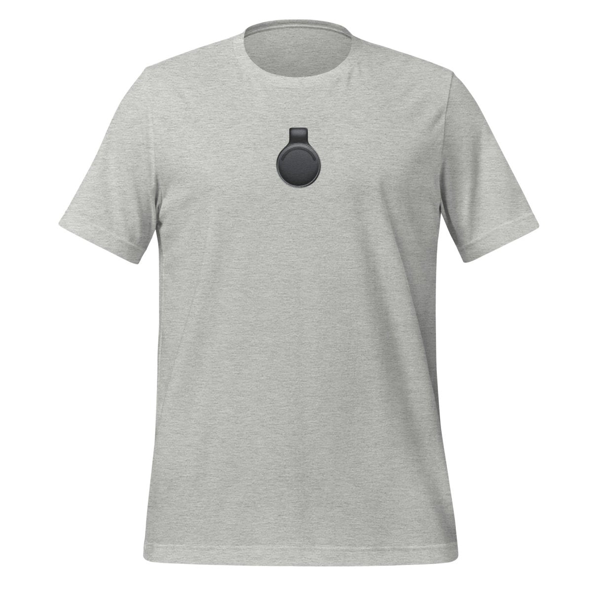 Product mockup photo of the Limitless Pendant True Color Embroidered T Shirt (unisex) Athletic Heather / M.