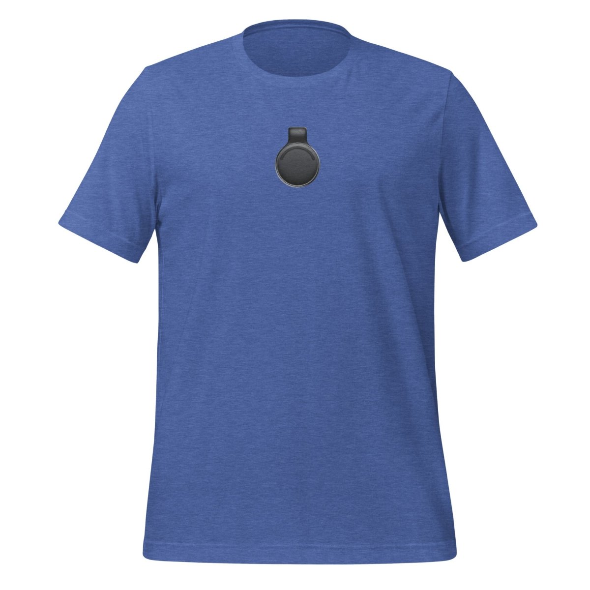 Product mockup photo of the Limitless Pendant True Color Embroidered T Shirt (unisex) Heather True Royal / M.