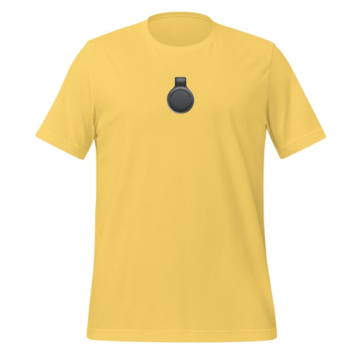 Product mockup photo of the Limitless Pendant True Color Embroidered T Shirt (unisex) Yellow / M.