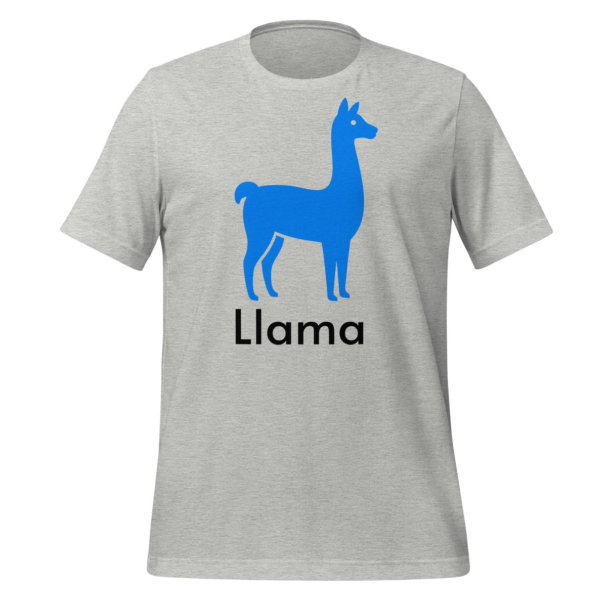 Product mockup photo of the Llama T Shirt 2 (unisex) Athletic Heather / M.