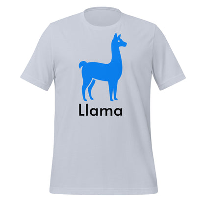 Product mockup photo of the Llama T Shirt 2 (unisex) Light Blue / M.