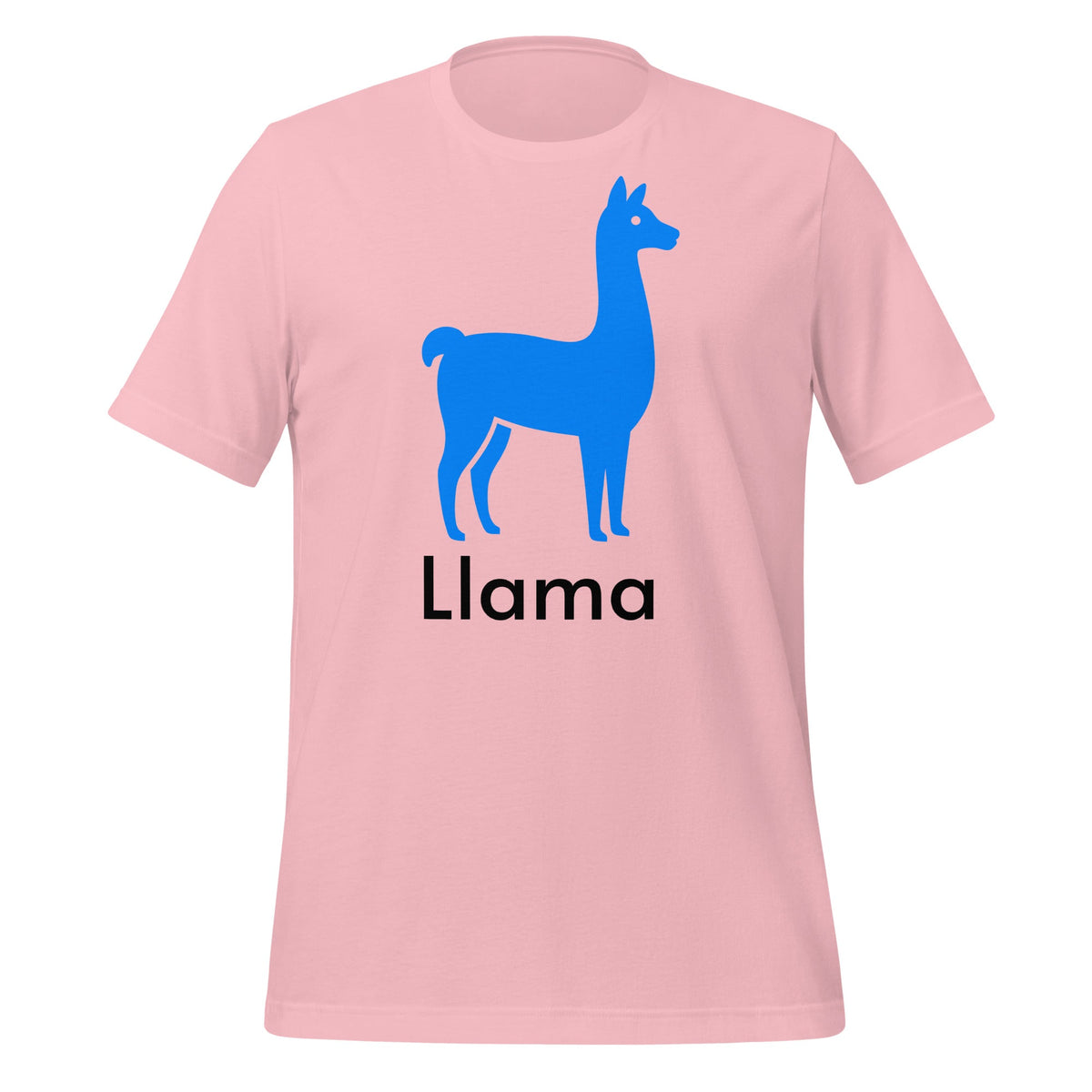 Product mockup photo of the Llama T Shirt 2 (unisex) Pink / M.