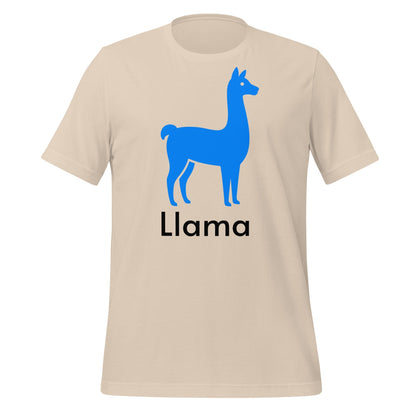 Product mockup photo of the Llama T Shirt 2 (unisex) Soft Cream / M.