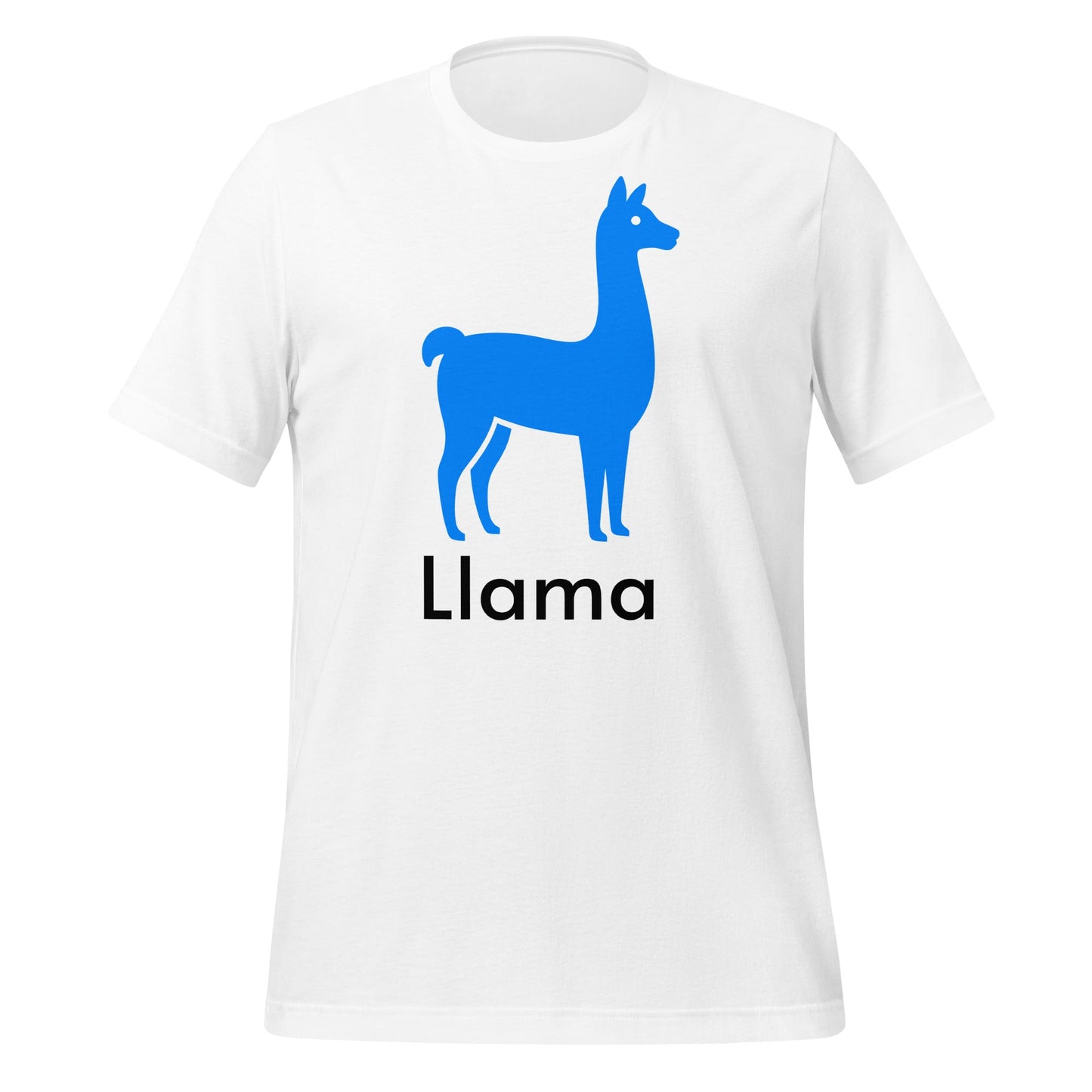 Product mockup photo of the Llama T Shirt 2 (unisex) White / M.