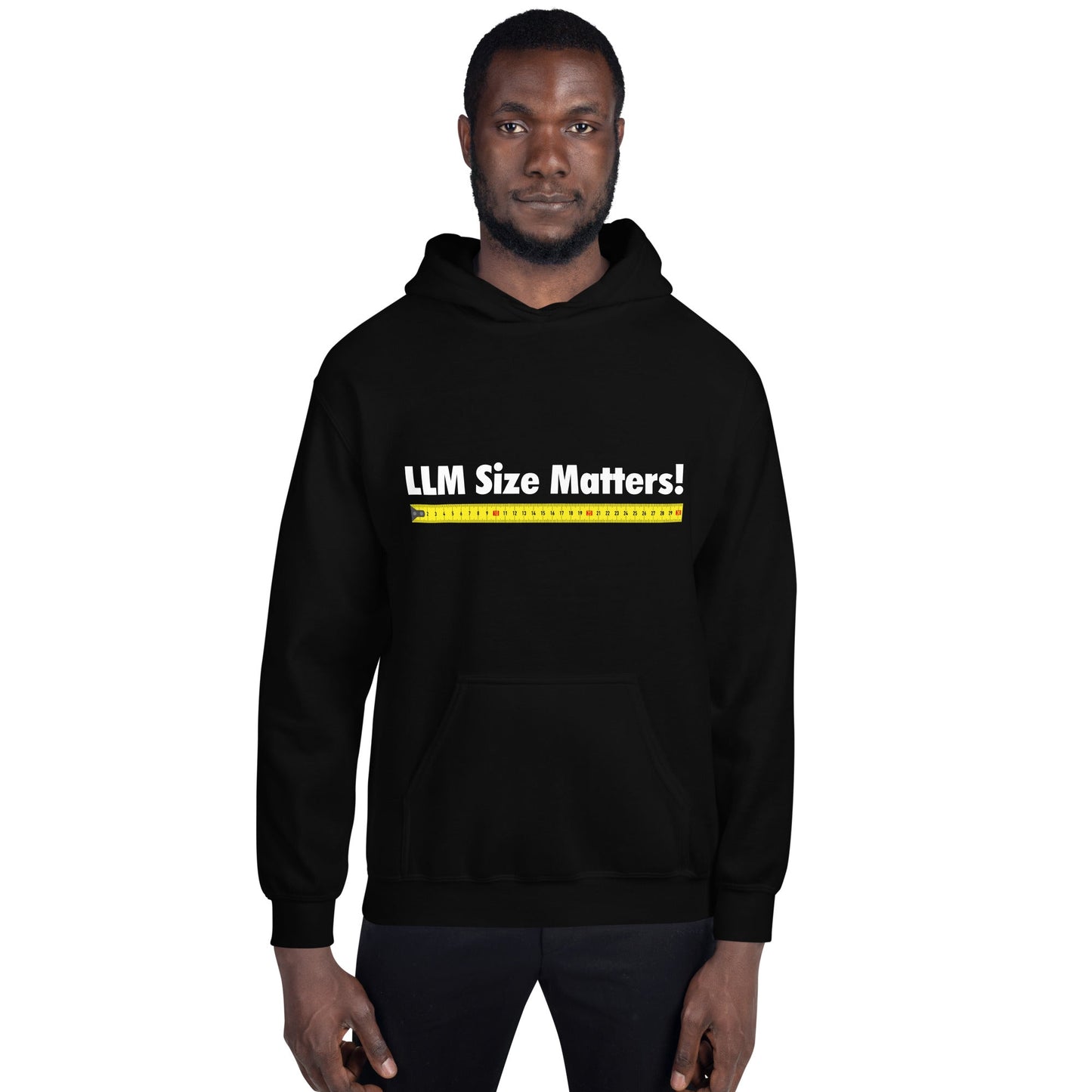 Image of the LLM Size Matters! Hoodie (unisex).