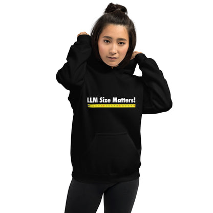 Image of the LLM Size Matters! Hoodie (unisex).