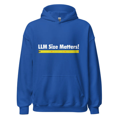 Image of the LLM Size Matters! Hoodie (unisex) Royal / M.