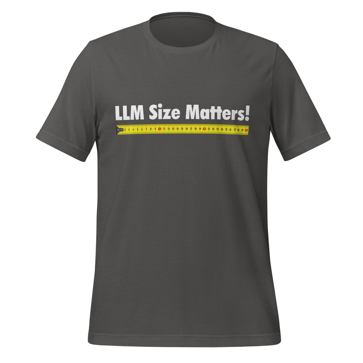 Image of the LLM Size Matters! T-Shirt (unisex) Asphalt / M.