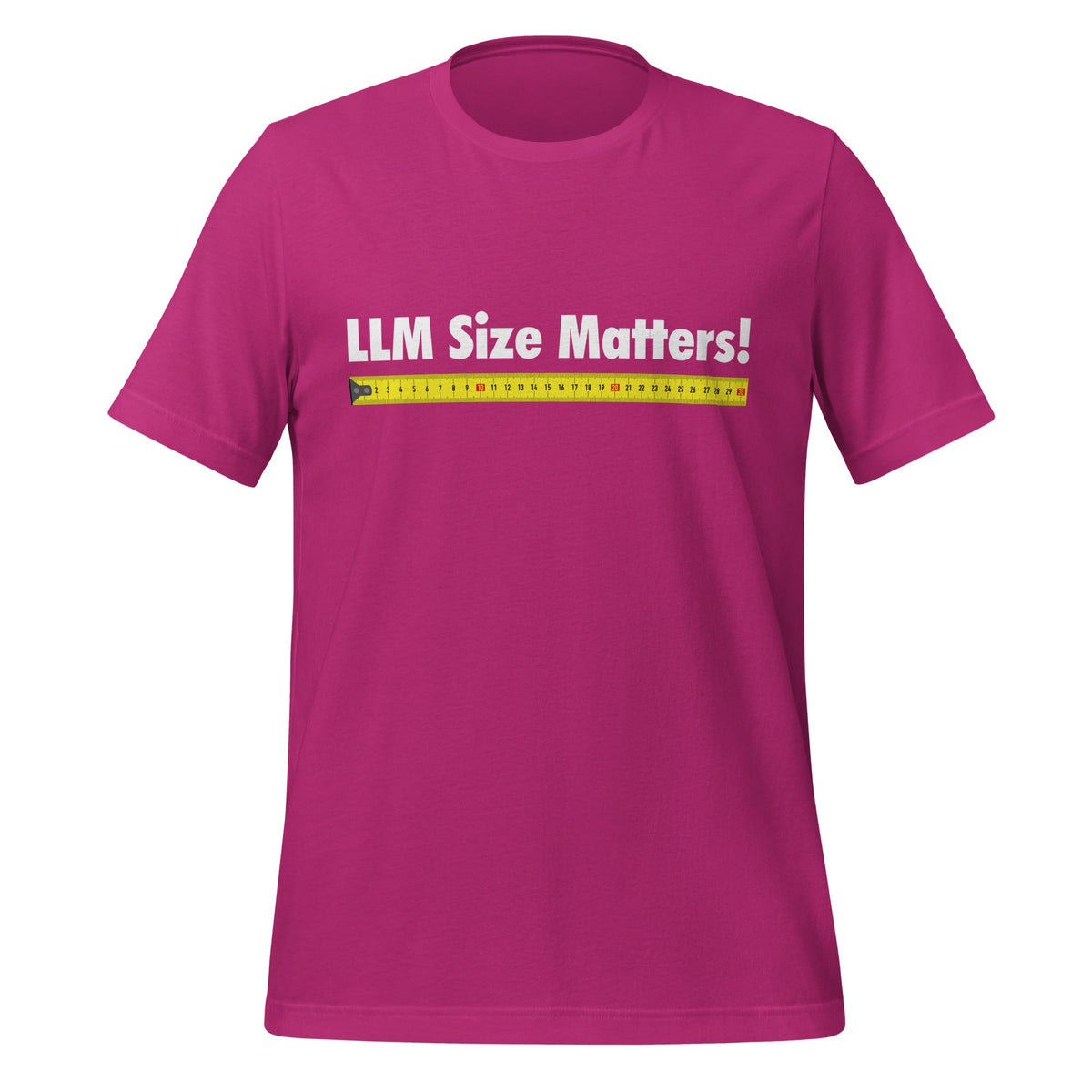 Image of the LLM Size Matters! T-Shirt (unisex) Berry / M.
