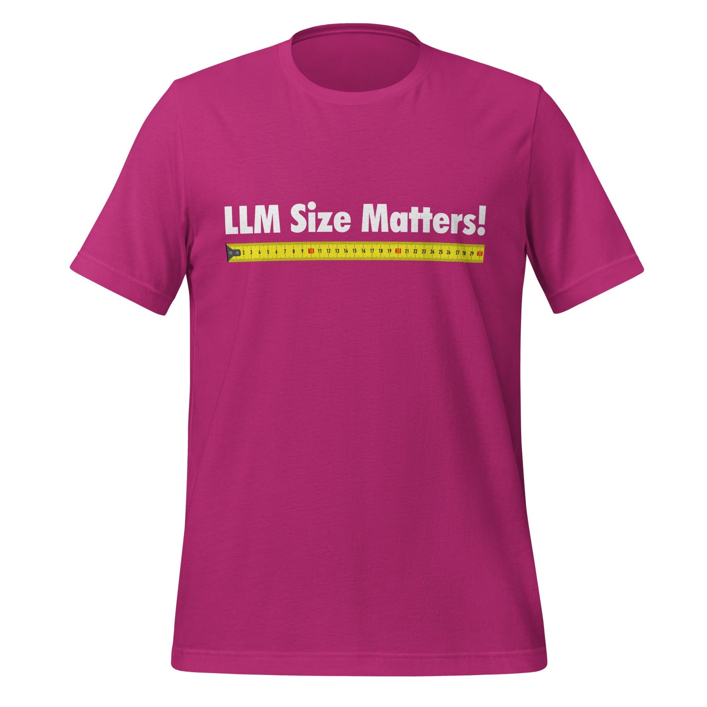Image of the LLM Size Matters! T-Shirt (unisex) Berry / M.