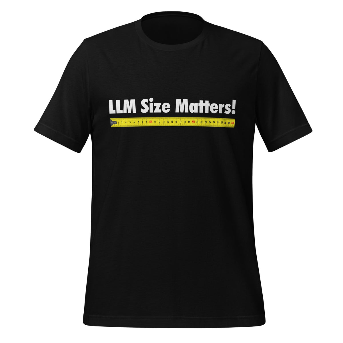 Image of the LLM Size Matters! T-Shirt (unisex) Black / M.