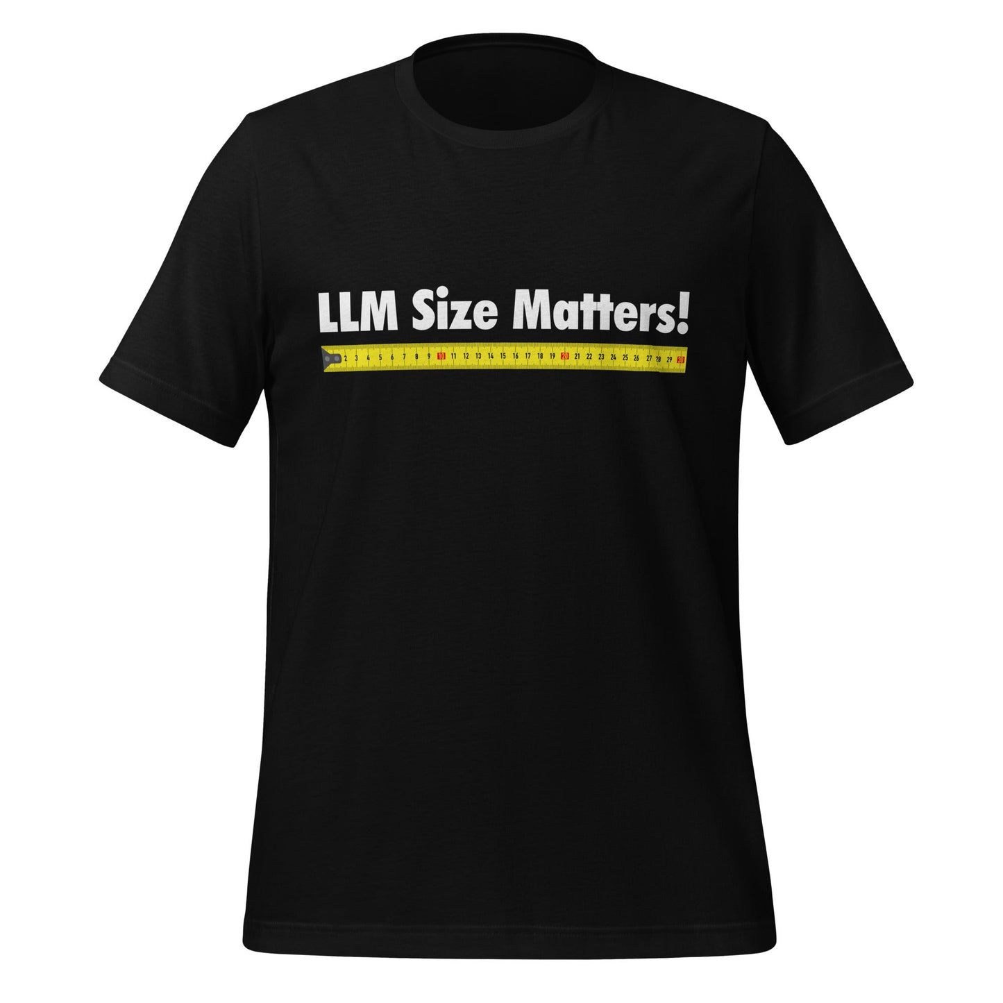 Image of the LLM Size Matters! T-Shirt (unisex) Black / M.