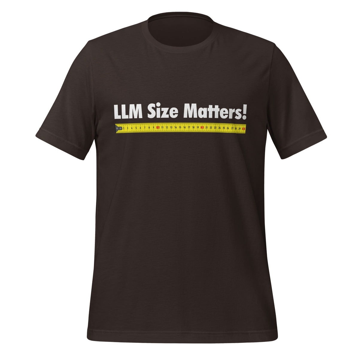 Image of the LLM Size Matters! T-Shirt (unisex) Brown / M.