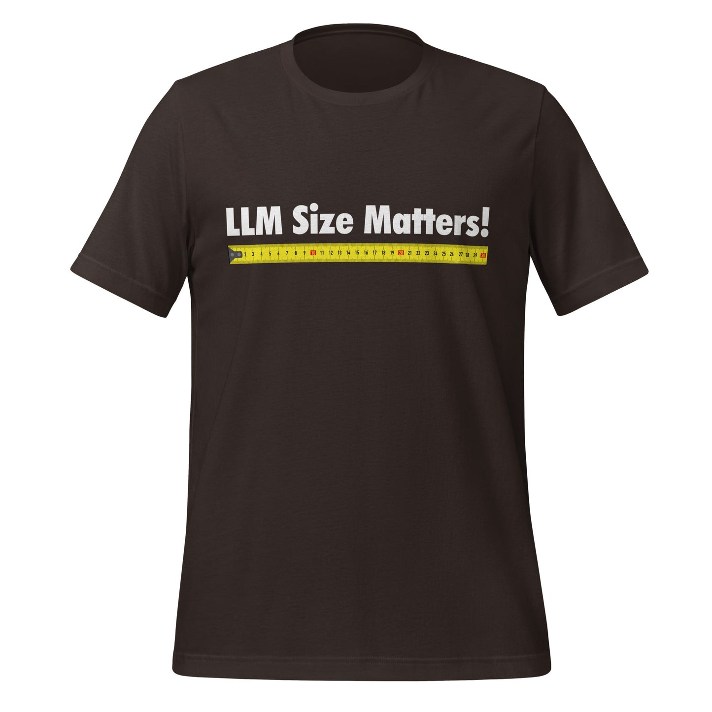 Image of the LLM Size Matters! T-Shirt (unisex) Brown / M.