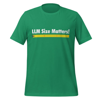 Image of the LLM Size Matters! T-Shirt (unisex) Kelly / M.
