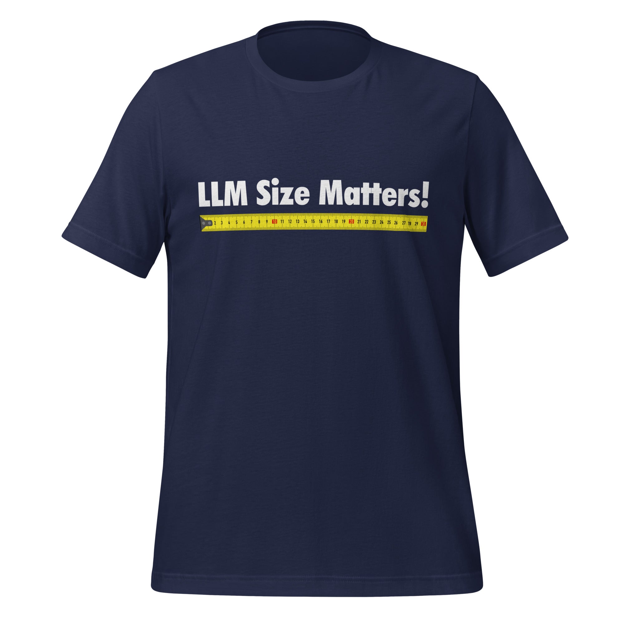 LLM Size Matters! T-Shirt (unisex) - AI Store