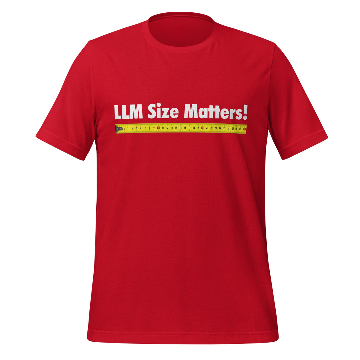 Image of the LLM Size Matters! T-Shirt (unisex) Red / M.