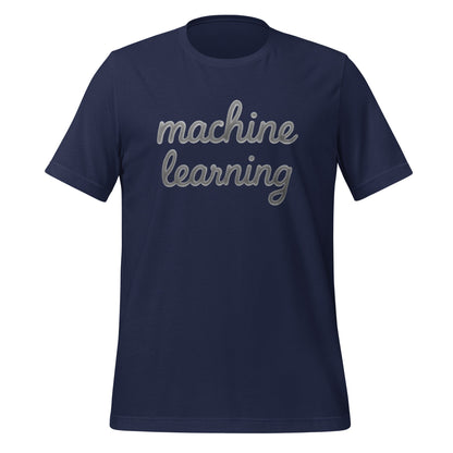 Image of the machine learning Liquid Glass T-Shirt (unisex) Navy / M.