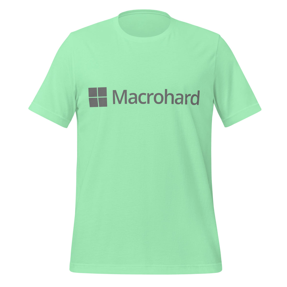 Product mockup photo of the Macrohard T Shirt (unisex) Mint / M.