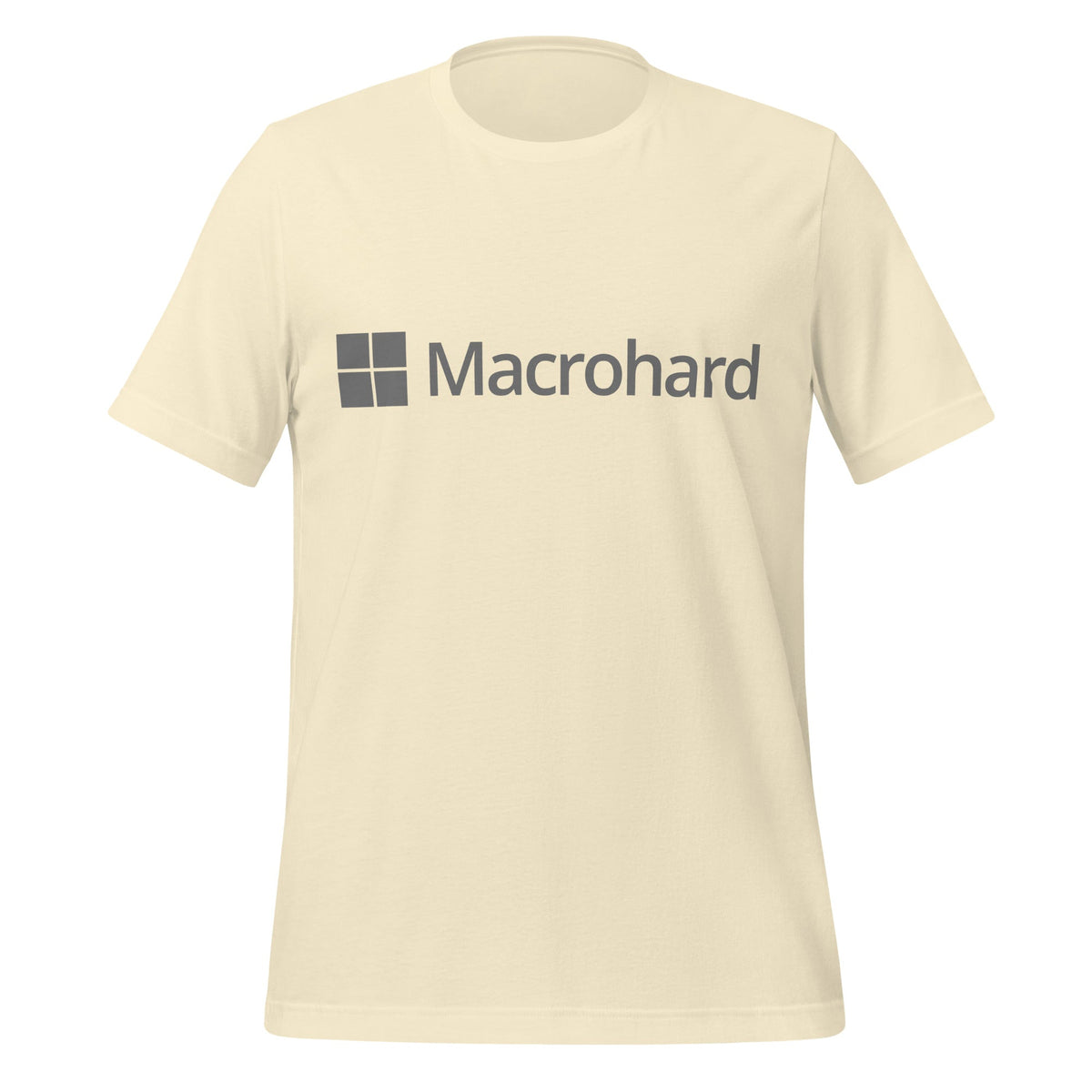Product mockup photo of the Macrohard T Shirt (unisex) Natural / M.
