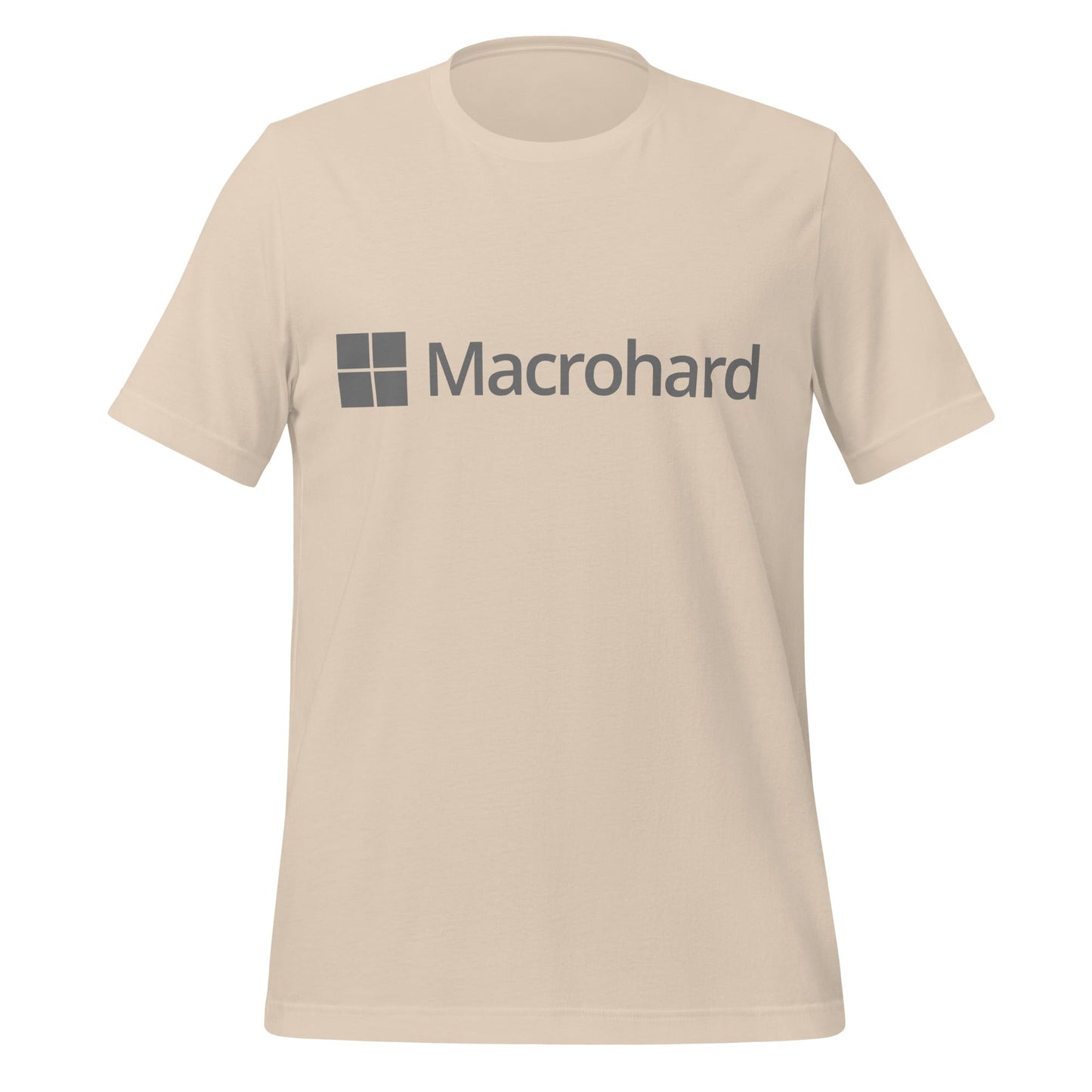Product mockup photo of the Macrohard T Shirt (unisex) Soft Cream / M.