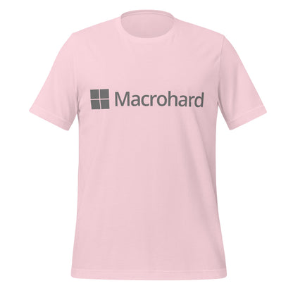 Product mockup photo of the Macrohard T Shirt (unisex) Soft Pink / M.