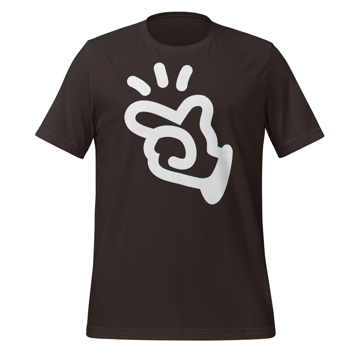 Product mockup photo of the Manus AI T Shirt (unisex) Brown / M.