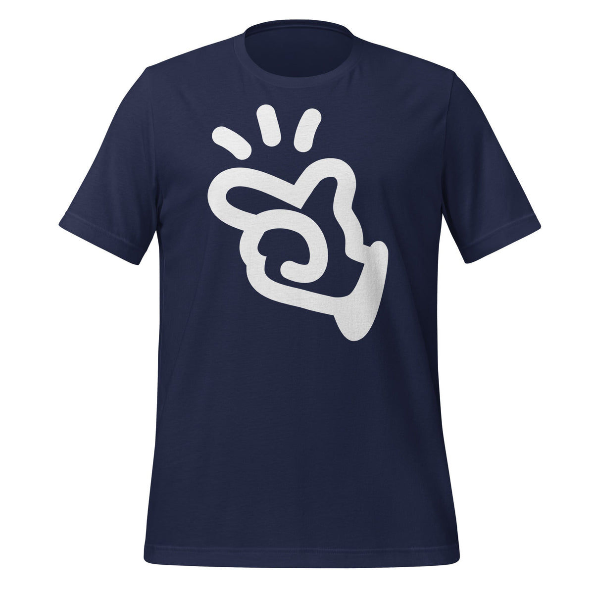 Product mockup photo of the Manus AI T Shirt (unisex) Navy / M.