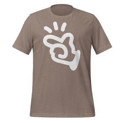 Product mockup photo of the Manus AI T Shirt (unisex) Pebble / M.