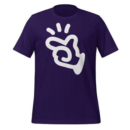 Product mockup photo of the Manus AI T Shirt (unisex) Team Purple / M.