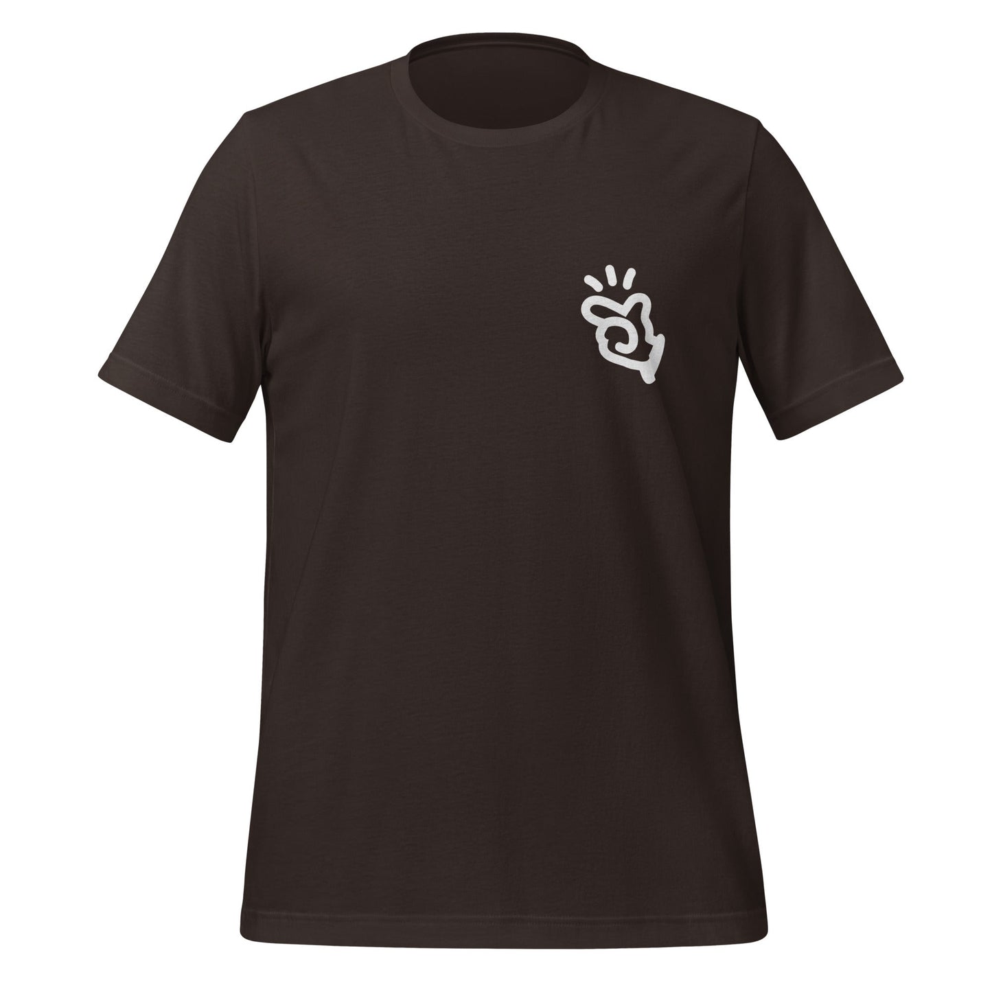 Product mockup photo of the Manus T Shirt 3 (unisex) Brown / M.